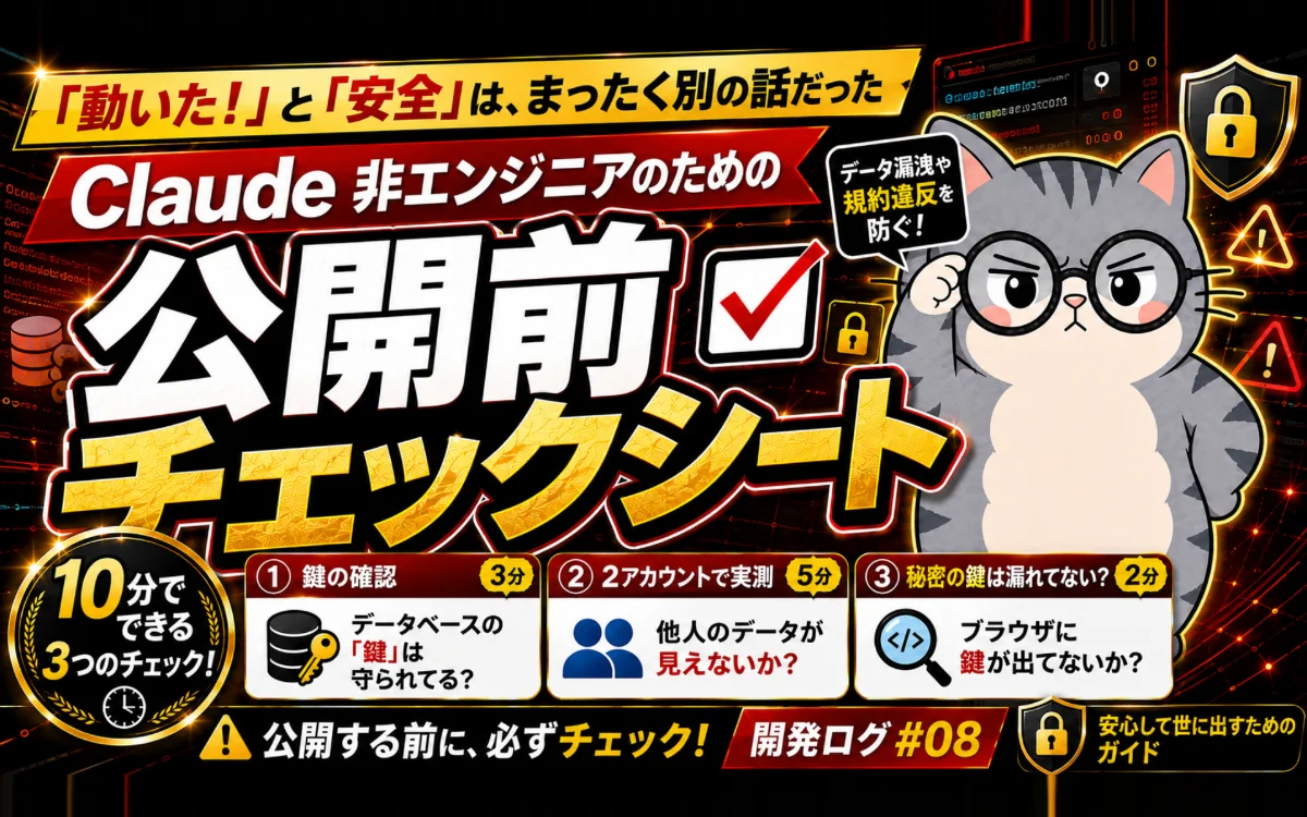 公開前チェックシートのカバー画像